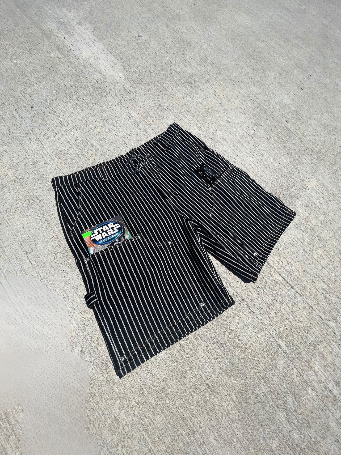 Pinstriped Denim