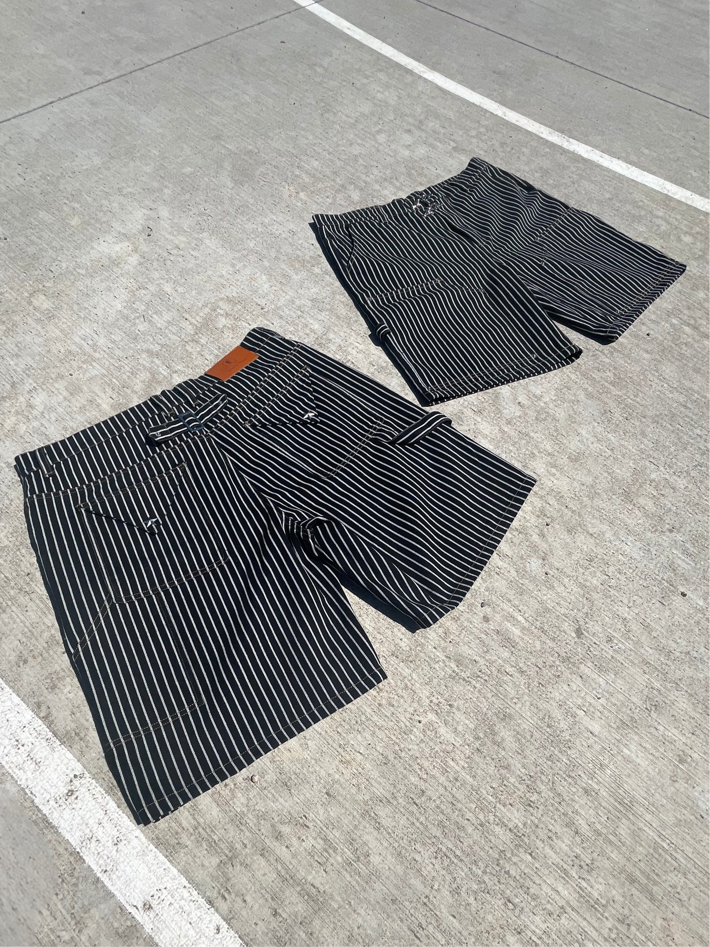 Pinstriped Denim