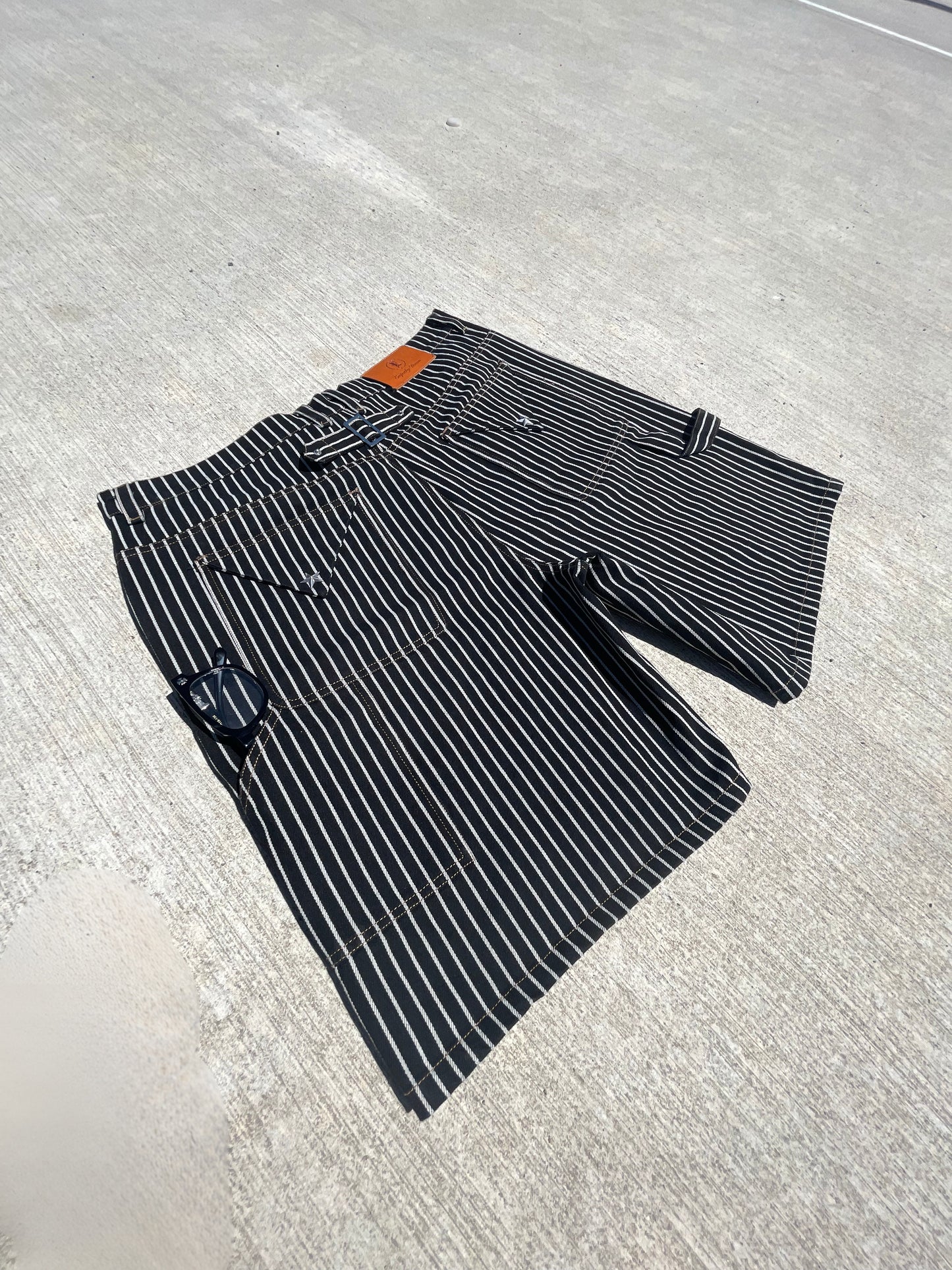 Pinstriped Denim