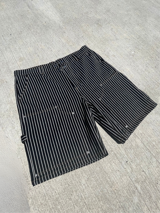 Pinstriped Denim